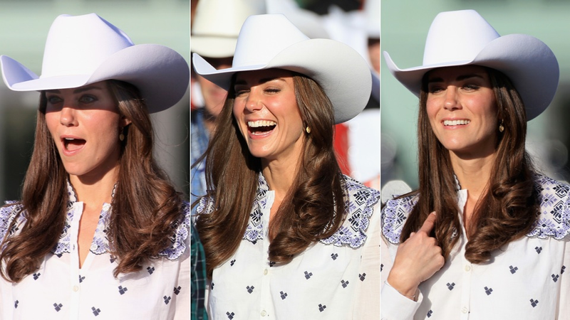 Illustration for article titled Prince William & Kate Middleton Wear Canadian Cowboy Hats
